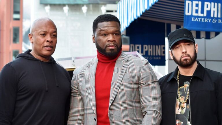 50 Cent célèbre la collaboration entre Eminem et Dr. Dre qui franchit une étape importante en matière de streaming
