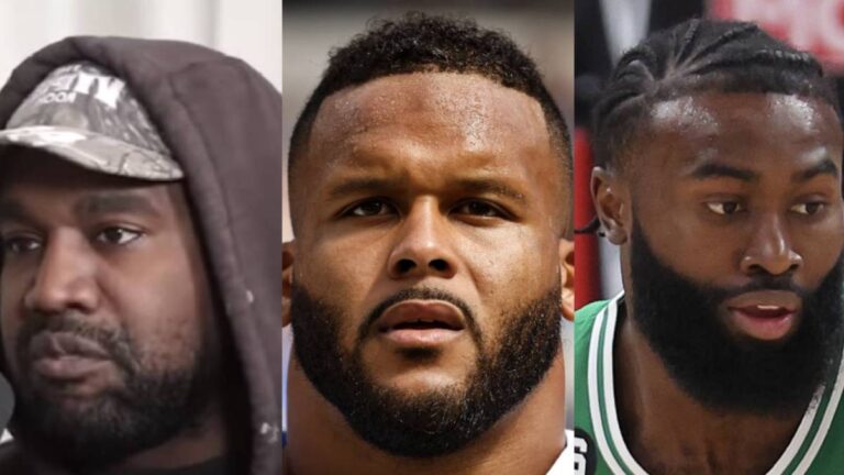 Kanye West perd la star de la NFL Aaron Donald et les Boston Celtics Jaylen Brown en tant que clients de Donda Sports