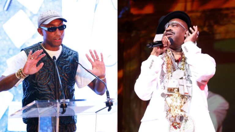 Pharrell offre à Slick Rick ses fleurs aux enchères de Joopiter : « C&rsquo;est le roi »