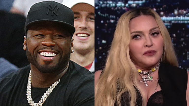 50 Cent clowns Madonna pour des vidéos bizarres sur le hip-hop TikTok : « Like A Virgin At 64 »
