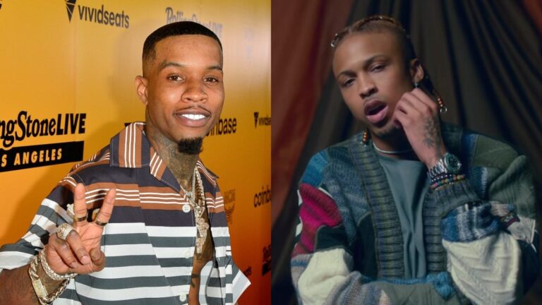 Tory Lanez affiche un moniteur de cheville après une arrestation à domicile pour un combat présumé contre Alsina en août