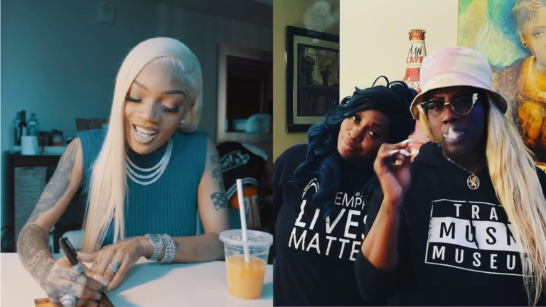 GloRilla et La Chat s’embrassent dans un moment réconfortant aux funérailles de Gangsta Boo