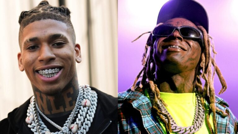 NLE Choppa offre une chaîne personnalisée à Lil Wayne lors de l&rsquo;arrêt de la tournée de Boston