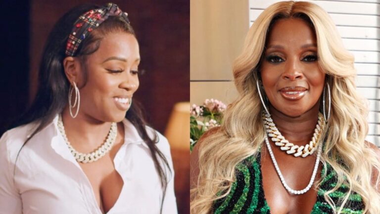 Remy Ma et sa fille surprennent la « meilleure amie » Mary J. Blige lors d&rsquo;une interview avec Drew Barrymore