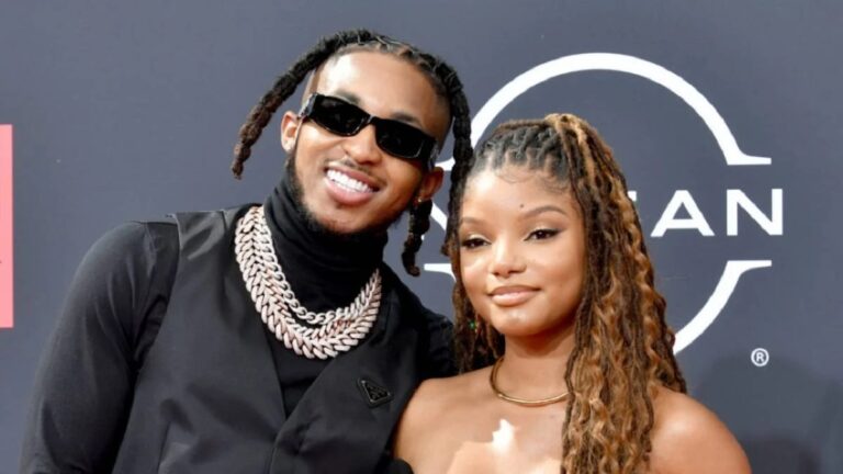 Halle Bailey divise les fans alors qu&rsquo;elle met fin aux rumeurs selon lesquelles elle aurait rompu avec son « mari » DDG