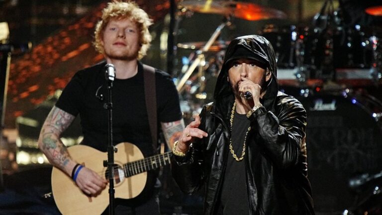 La musique d&rsquo;Eminem a aidé Ed Sheeran à « guérir » les troubles chroniques de l&rsquo;enfance