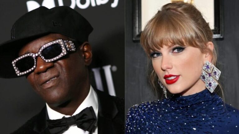Flavor Flav échange des «bracelets d&rsquo;amitié» avec d&rsquo;autres fans de Taylor Swift au salon de Detroit