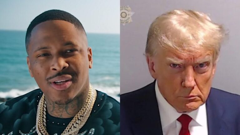 YG reprend là où « FDT » s’est arrêté avec de nouveaux t-shirts « F-cked » de Donald Trump Mugshot