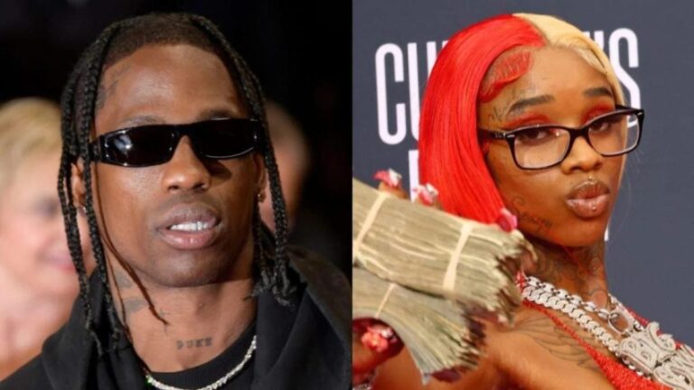 Des images de Travis Scott coupant le rouge sexy lors de l&rsquo;afterparty refont surface