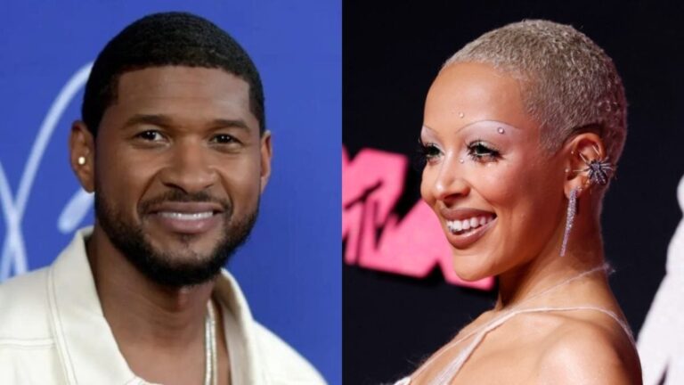 Usher souhaite un joyeux anniversaire à Doja Cat lors du spectacle de Las Vegas