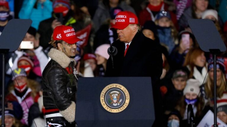 Lil Pump fait passer son soutien à Donald Trump au niveau supérieur avec une nouvelle coiffure