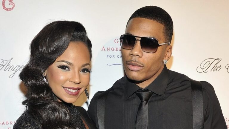 Ashanti roule pour Nelly avec un maillot personnalisé portant son nom
