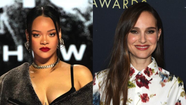 Rihanna et Natalie Portman sont émerveillées l&rsquo;une par l&rsquo;autre lors de la Fashion Week de Paris