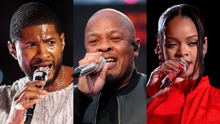 Le spectacle de la mi-temps du Super Bowl d&rsquo;Usher dépasse les chiffres d&rsquo;audience de Dr. Dre et Rihanna