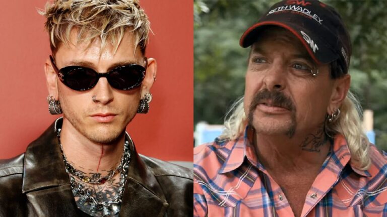 Machine Gun Kelly reçoit une réponse excitée de Joe Exotic pour une photo de tatouage seins nus