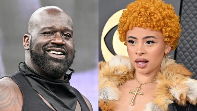 Shaquille O&rsquo;Neal convoite Ice Spice après la rencontre du Super Bowl : « Merci Taylor Swift »