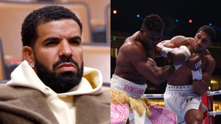Drake perd un pari massif de 615 000 $ sur le combat Anthony Joshua contre Francis Ngannou