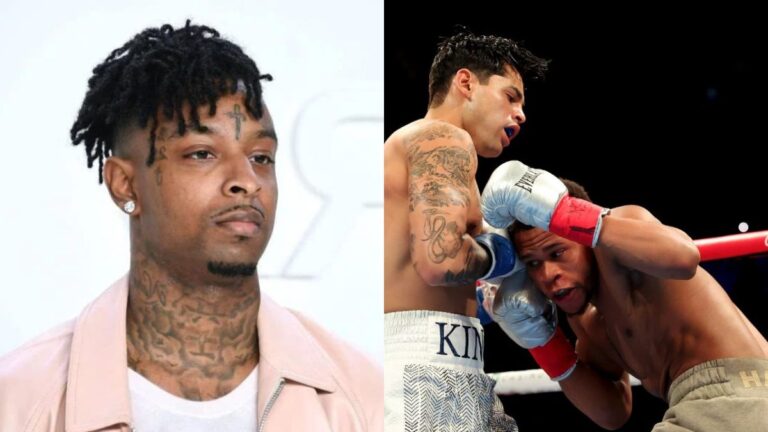 21 Savage se fait tirer dessus par Ryan Garcia après avoir fait sortir Devin Haney avant le combat