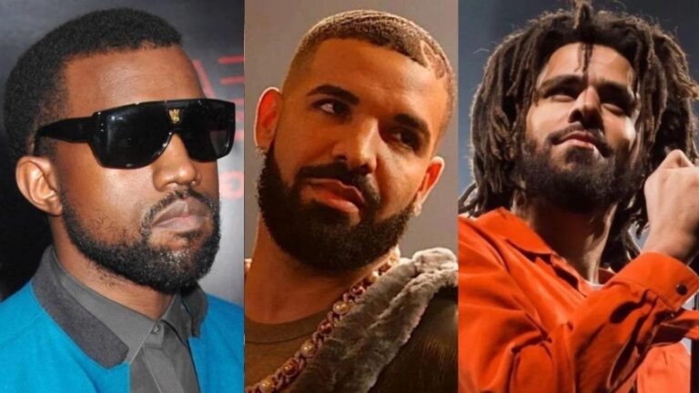 Le remix de Kanye West « Like That » prend des photos de Drake et J. Cole