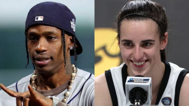 Travis Scott obtient des accessoires pour avoir attrapé Caitlin Clark Wave 3 ans avant tout le monde