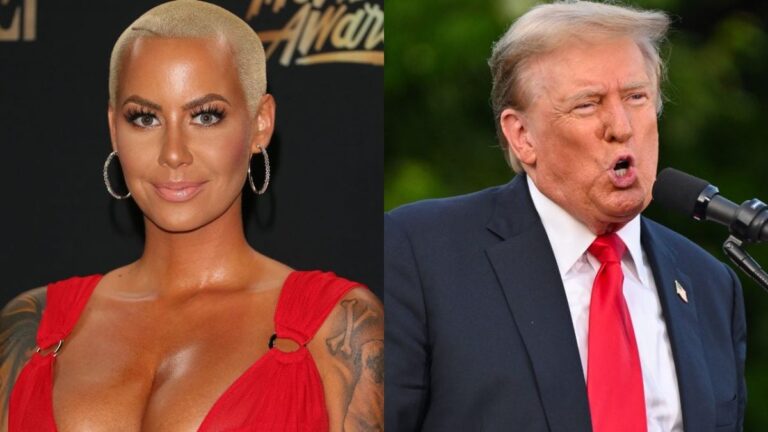 Amber Rose défend le soutien de Donald Trump après la réaction LGBTQ : « Ils vous font un lavage de cerveau »