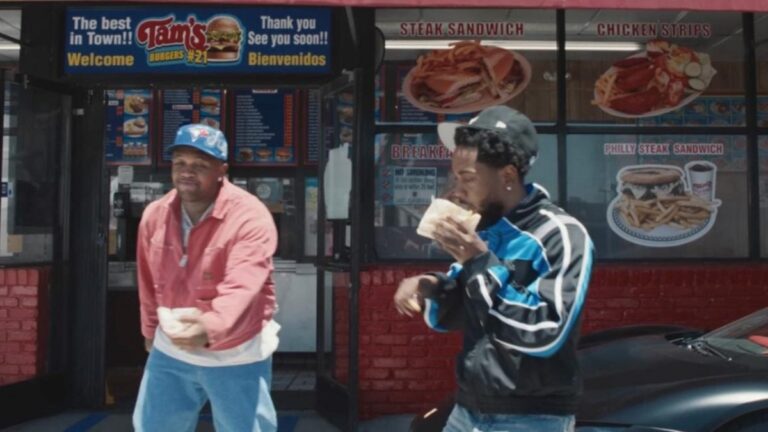 Kendrick Lamar peut manger gratuitement pour toujours chez Burger Spot dans la vidéo « Not Like Us »
