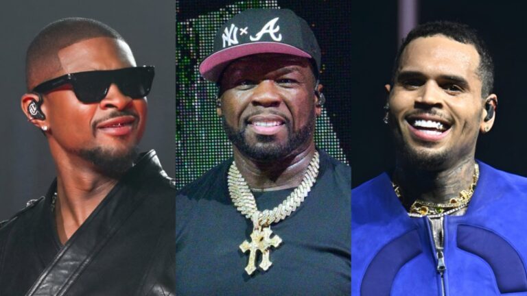 50 Cent utilise Usher & Chris Brown va riposter aux critiques concernant sa résidence à Las Vegas