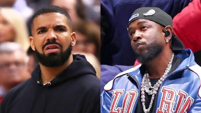 L'équipage de Drake a repéré en regardant le spectacle du Super Bowl de Kendrick Lamar pendant la tournée en Australie