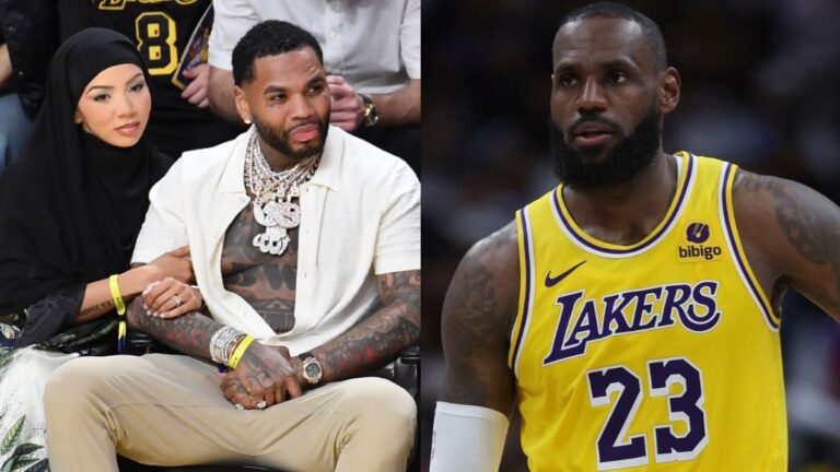 Kevin Gates Trolls LeBron James alors que le court avec Brittany Renner au jeu Lakers