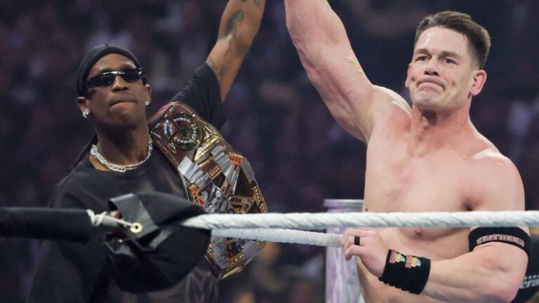 Travis Scott pourrait être prêt à faire ses débuts de lutte aux côtés de John Cena
