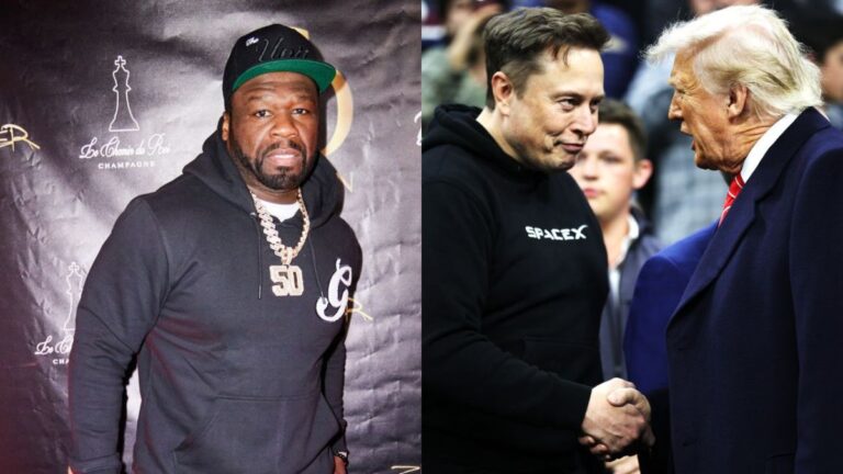 50 cent commentaires sur Donald Trump tombant avec Elon Musk