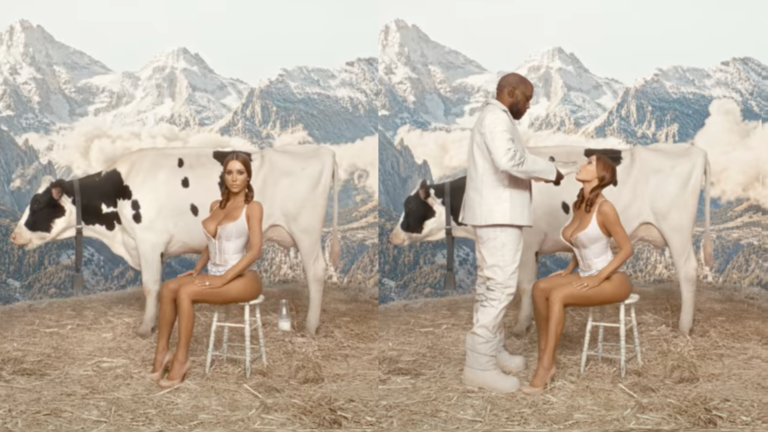 Kanye West chante sur le fait d'être « pervers » pendant que Bianca Censori traite une vache dans la vidéo « GEMINI SEASON »