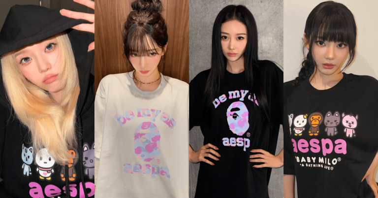 Collection aespa x BAPE® : ce qu'il faut savoir