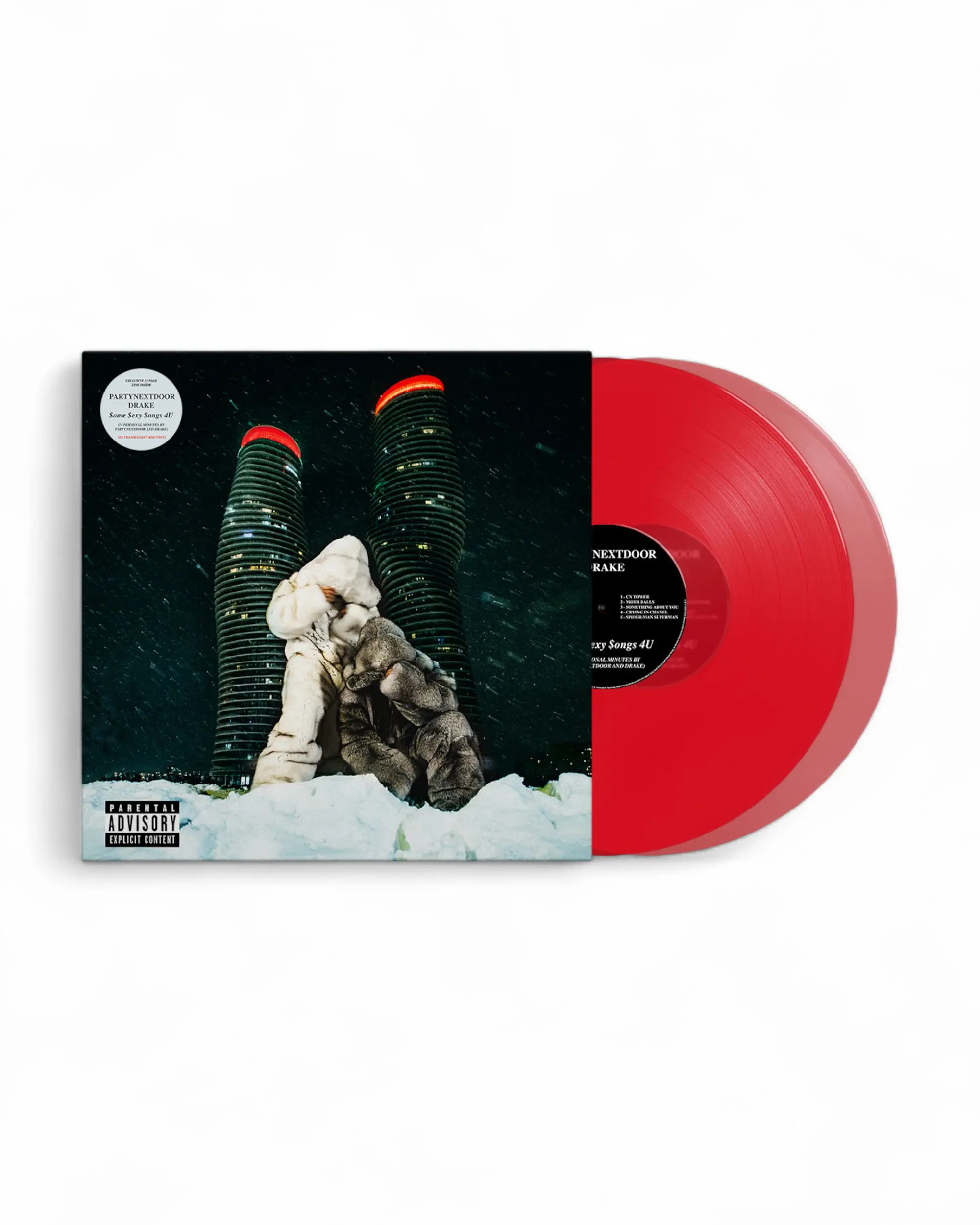 PARTYNEXTDOOR & Drake - $ome $exy $ongs 4 U - LP (Rouge translucide)