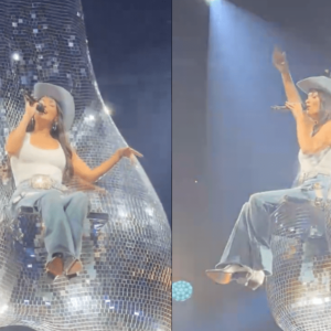 Kacey Musgraves s'amuse en tournée avec la performance aérienne « Nutsack »