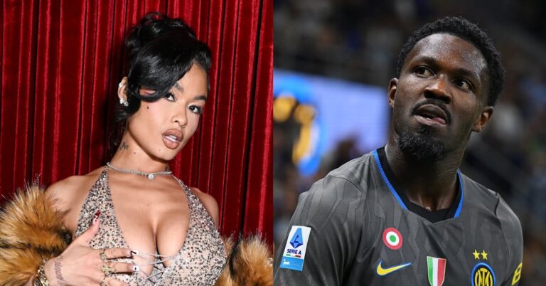 India Love aperçue avec le footballeur français Marcus Thuram