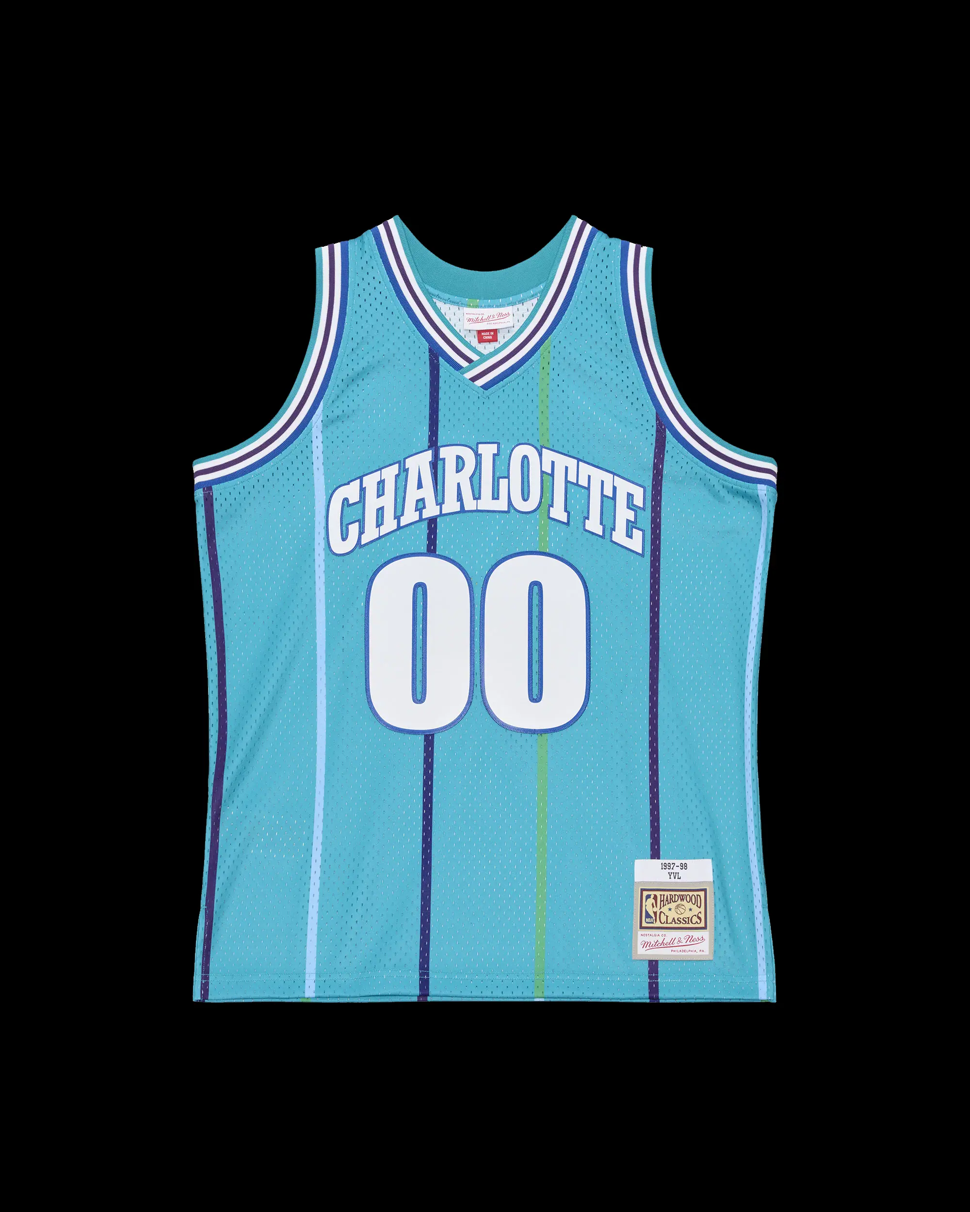 MAILLOT NBA PLAYBOI CARTI X M&N HARDWOOD CLASSICS 1992-93 CHARLOTTE HORNETS