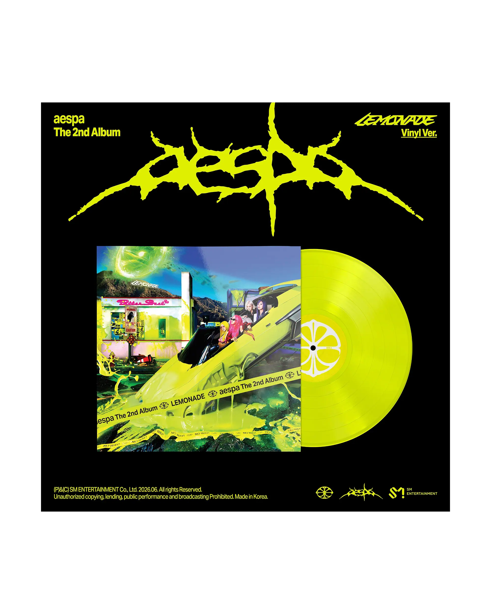 Le 2ème Album 'LEMONADE' Vinyle (Jaune Néon)