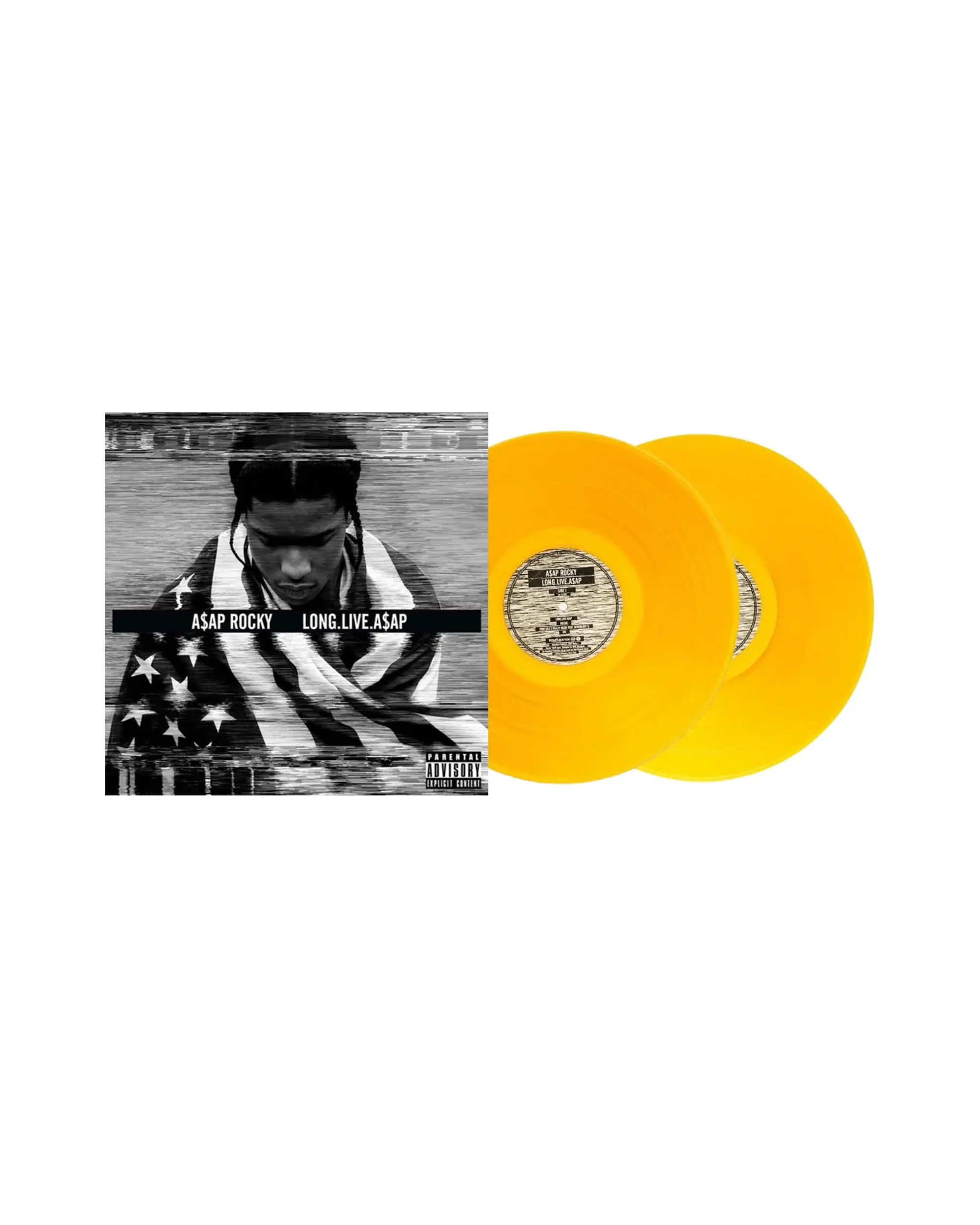 A$AP Rocky - Long.Live.A$AP (VINYL LP) Explicit, Jaune, Vinyle coloré, Orange, Deluxe Ed