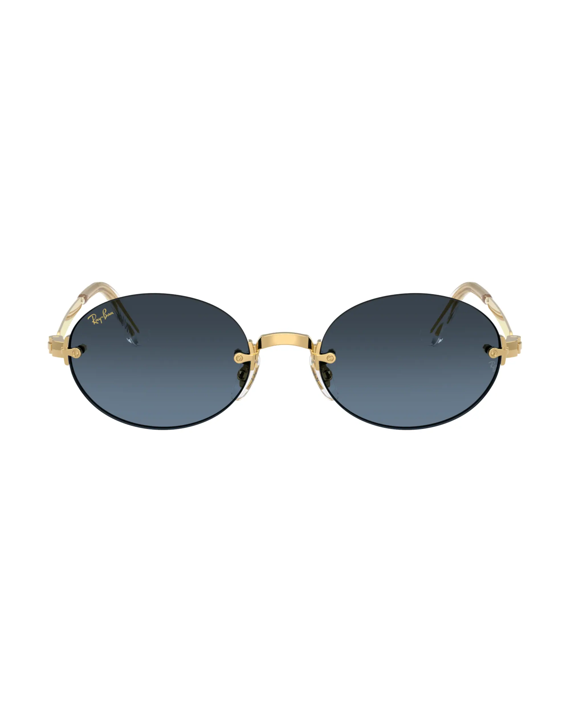 RAY-BAN XA$AP ROCKY RIMLESS OVALE BLEU GRADIENT GRIS FONCÉ