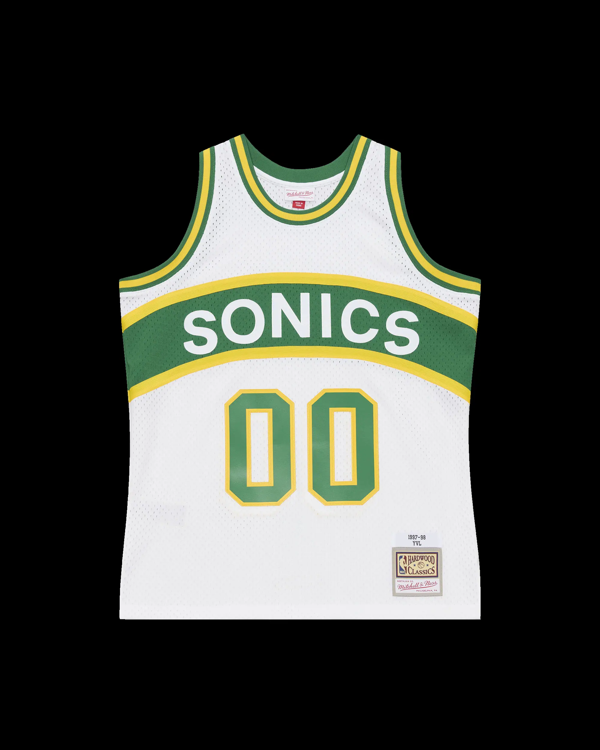 MAILLOT NBA PLAYBOI CARTI X M&N HARDWOOD CLASSICS 1994-95 SEATTLE SUPERSONICS