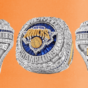 Les œufs de Pâques sur le ring de championnat des New York Knicks