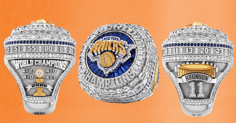 Les œufs de Pâques sur le ring de championnat des New York Knicks
