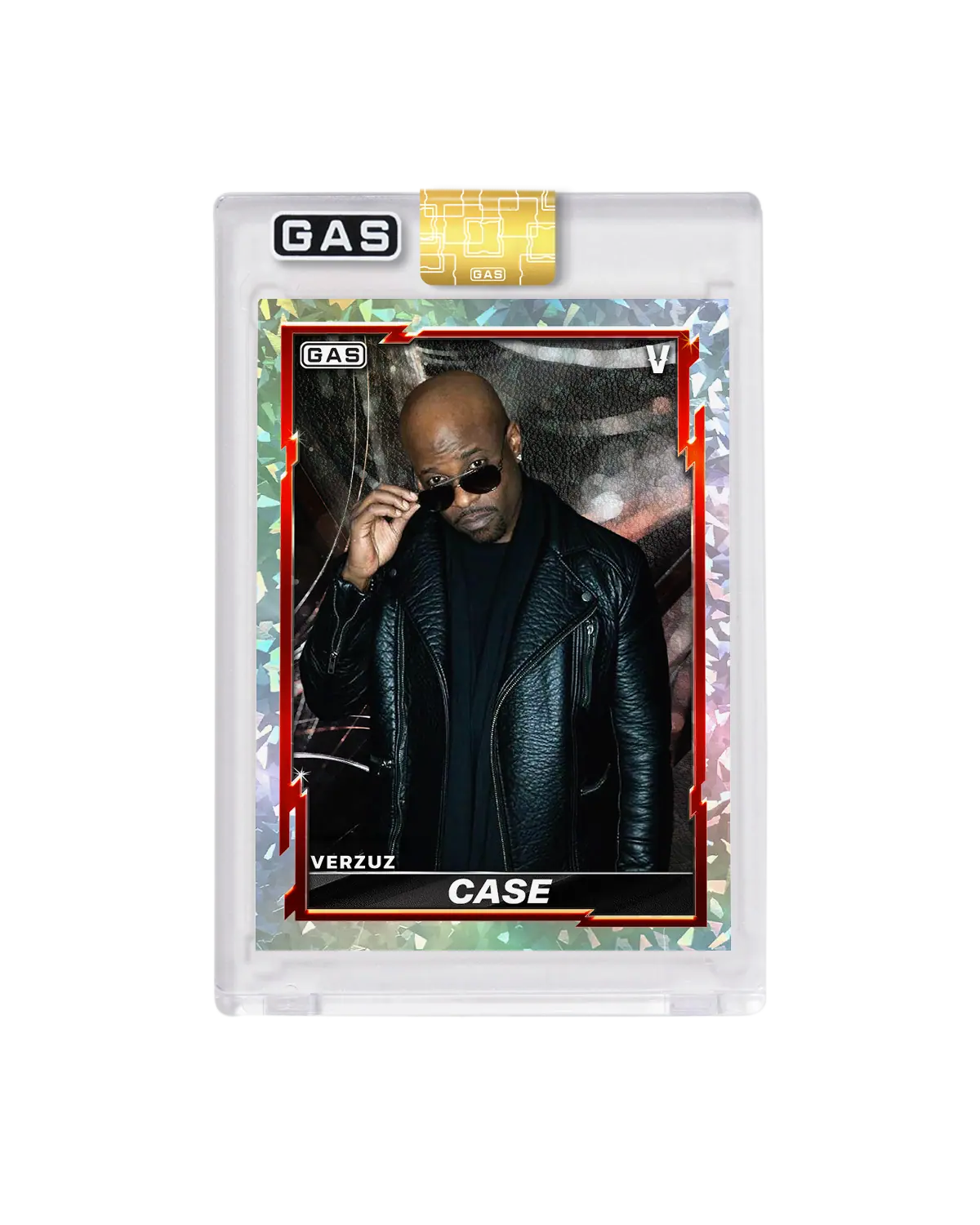 Étui en édition limitée x Verzuz x GAS Cracked Ice Foil Card