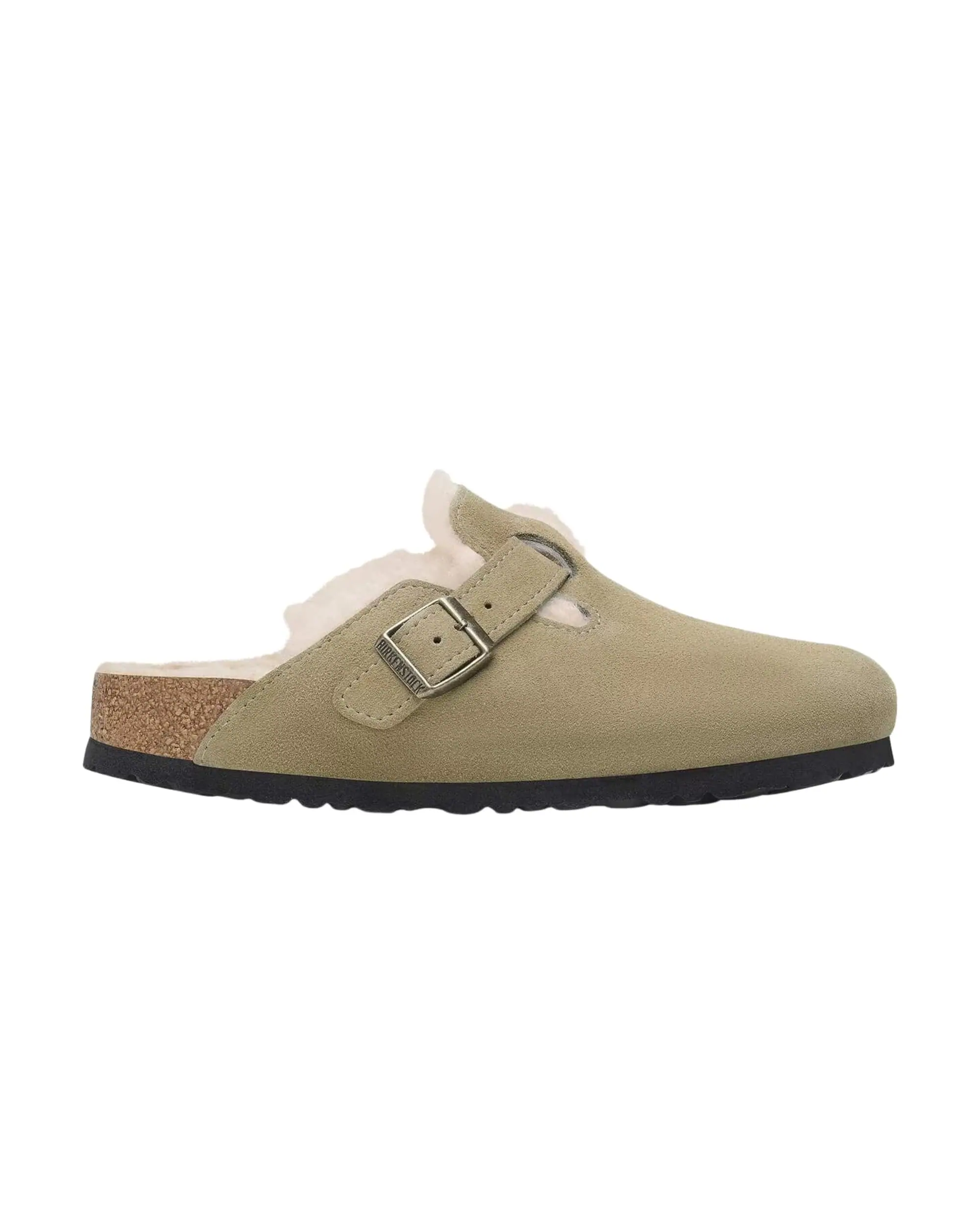 Birkenstock Boston Shearling Sabot - Daim/Taupe/Sandcastle